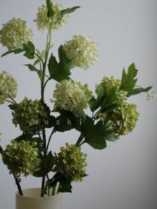 Landing Flower Vase Ballistic Hydrangea Artificial Silk Flower Living Room Decoration Artwork Stand Fake Flower Home Decor