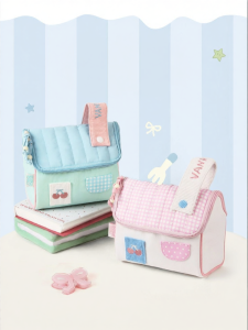 VANWALK | Cute Cherry House Pattern Toiletry Bag