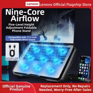 Lenovo | Folding Cooling Stand with Dust-proof Fan for Laptop and Phone
