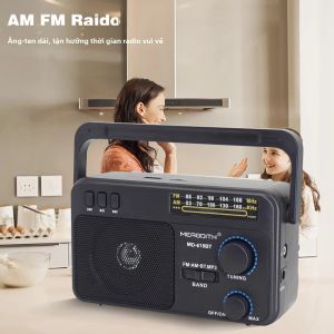 Đài Radio AM FM Transistor Sóng Ngắn Di Động Với Núm Điều Chỉnh Lớn Sử Dụng Trong Nhà Và Ngoài Trời Sử Dụng Pin 3V Hoặc Sạc Tại Nhà