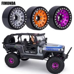 1.9" Aluminum Beadlock Wheels for 1/10 RC Crawler - Compatible with Axial SCX10 Wraith TRX4 TRX6 D90 Tamiya Capra (4Pcs )