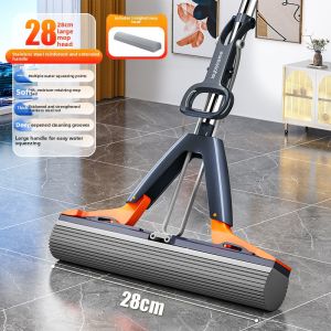 Joybos | Hands-Free Foldable Drying and Wet Dual-Use Sponge Mop