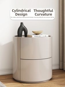 PANDIAN | Modern Minimalist Luxury Round Bedside Table