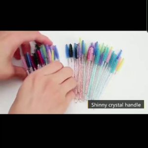 Mascara Wand Applicator Brush Sisir Bulu Mata False Eyelash Brushes Disposable Eyelash Brushes Warna SOLID