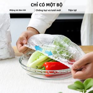 100 Miếng Màng Bọc Nhựa Dùng Một Lần Cực Dày Trong Suốt Có Thể Thu Vào Dành Cho Các Món Ăn Thừa Trái Cây Và Rau Quả - Giải Pháp Bảo Quản Thực Phẩm