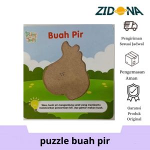 Puzzle Buah Pir - Rabbit & Turtle - Bahan MDF