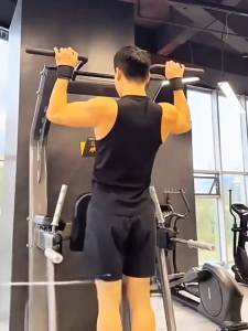 2pcs Pull Up Assistance Adjustable Strong Steel Hook Grip Straps Weight Lifting Strength gym Fitness Black Wrist Support