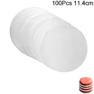 100Pc 10/11.4/15.3cm Hamburger Patty Paper - Wax Papers to Separate Frozen Pressed Patties - 100 Burger for Burger Patty Paper
