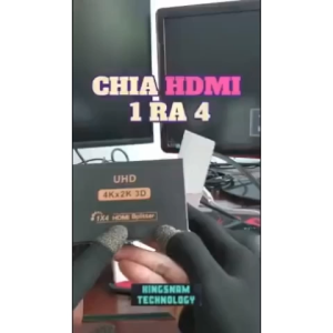 Bộ hub chia HDMI 1 ra 4 chia tín hiệu hình ảnh đồng thời kết nối ổn định tiện lợi cho nhiều thiết bị