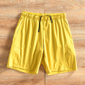 Mens Summer Thin Quick Dry Outdoor Casual Running Shorts UPF50+ DWR Waterproof Process Straight Leg Elastic Waist Casual Pants