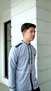 Baju Koko Pria Terlaris Lengan Panjang Motif Elrumi Katulistiwa Bisa Cod