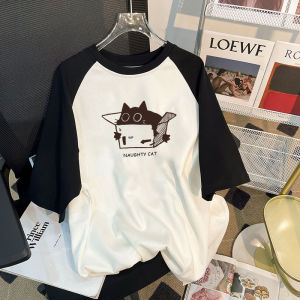 Áo Thun Cotton Nguyên Chất Tay Ngắn Mùa Hè Mới 2025 Đường Phố Nửa Tay Cổ Tròn Cặp Đôi Áo Thun Thoải Mái Thoáng Khí