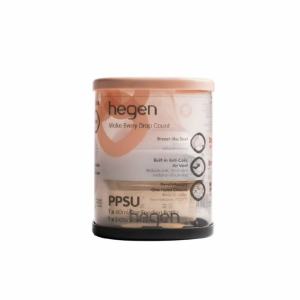 Hegen PCTO™ ขวดนม ขวดนมทรงเหลี่ยมPPSU ขวดนมสีชา ขวดนมPPSU ขนาด 2oz/60ml - จุกนมเสมือนนมแม่ เบอร์ 0 Extra Slow Flow สำหรับ 0-1 เดือน - Feeding Bottle
