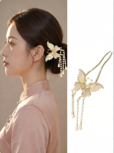 PINK EMPRESS | Phụ Kiện Ghim Tóc Dây Phất Phới Elegance