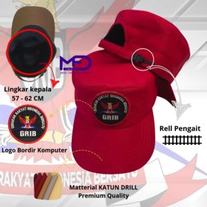 MFD Topi GRIB JAYA Komando Premium Gratis Nama