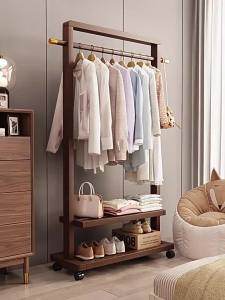 AYIJIE | Simple Modern Chinese Style Wooden Coat Rack