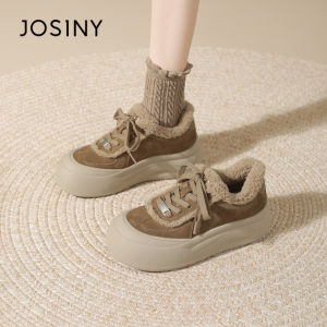 Josiny | Thick Heel Warm Sneakers Fleece