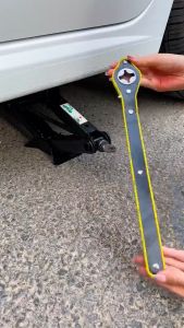 Kunci Dongkrak Mobil Universal Auto Labor-Saving Jack Ratchet Wrench Besi Dongkrak