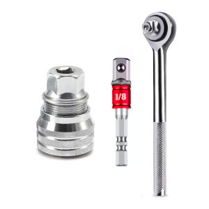 Bộ Cờ Lê Đa Năng 3/8 Inch Đầu Nối Thích Ứng Kích Thước 10-19mm Dụng Cụ Sửa Chữa Ô Tô Gia Đình Thép Crom-Vanadi