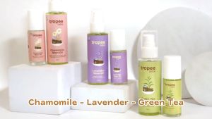 Tropee Bebe Minyak Telon Oil 100mL Aromatic Chamomile Green Tea Lavender\nTropee Bebe Minyak Telon Oil 30mL Aromatic Chamomile Green Tea Lavender