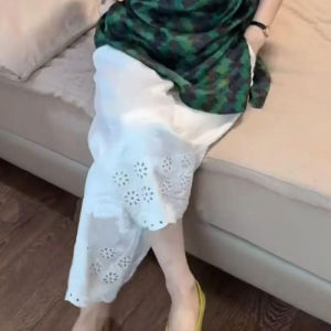 Shalldoer | Retro Fashion Womens Set Summer New Chinese Style Shirt Hollow Out Casual Pants Two-Piece Set Round Neck Short Sleeve Eighteen Pants