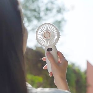 READY STOCK!!! Rechargeable Portable Mini Fan | Handheld USB Charging Fan with Adjustable 4-Speed Wind 现货‼️ 充电便携式迷你风扇 | 手持USB充电风扇 四档风速可调