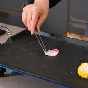 3 Sizes 304 Stainless Steel Barbecue Clip Elongated Cooking Clip BBQ Buffet Restaurant Food Tong Non-Slip Multifunctional Kitchen Tools