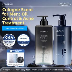 HEFENGYU | Long-lasting Fragrance Anti-acne Mite-removal Oil-control Shower Gel