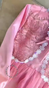 AKFAS - Gamis Anak 1-13 th Gamis anak brokat bordir Baju anak mewah Gamis anak mewah Brokat kode