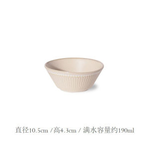 Japanese Mino Yaki Striped Ramen Soup Bowl Parent-Child Bowl Deep Soup Plate Curry Rice Breakfast Plate Albee