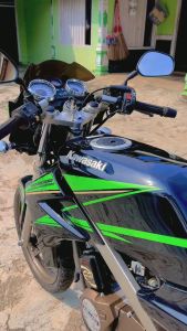 Striping Stiker Polet Kawasaki Ninja R 150 Hijau Berkualitas Barokah Sticker