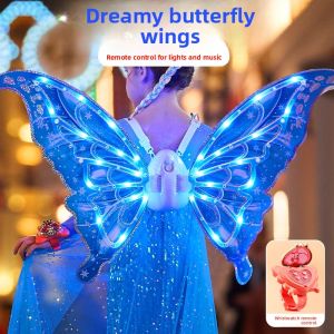 JINGDATOYS | Princess Elsa Electronic Butterfly Wing Back Decoration Toy for Girls 3-6 Years Old