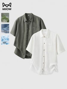 MiiOW | Lightweight Ramie Casual Business T-Shirt
