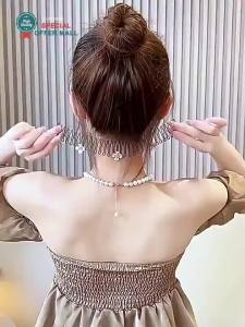 Invisible Hair Clips & Flower Extended Hair Comb: Perfect Lazy Person Headwear