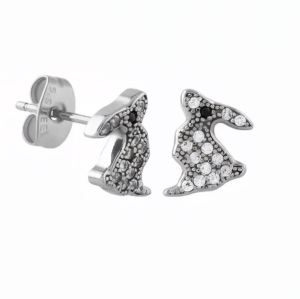 stud earrings CZ ต่างหูสตัด คู่ สแตนเลส เกรด 316L