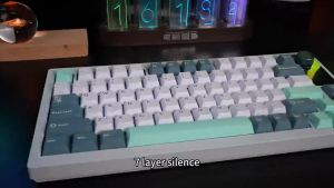 LANGTU LT75 Gasket 7 Layers Fill RGB Hotswappale Tri-Mode 75% 80 Keys Wireless Mechanical Keyboard
