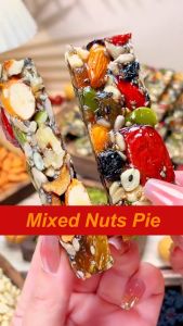 WooNut Nutty Delights: Low Sugar Low Fat Healthy Snack Handcrafted Mixed Nuts Cake & Jujube Pie - COD Available