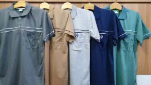 [HCM] Áo Phông Nam Cổ Trụ Tay Ngắn Trung Niên Chất Mỏng Mát SUNMEN Freesize 45- 60kg