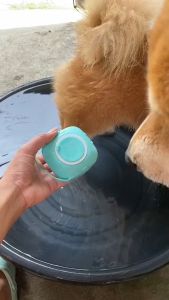 Bath Brush Puppy Dog Cat Dogs Cats Grooming Bath Massage Poop Bag Scrub Brush Soft Silicone Pet