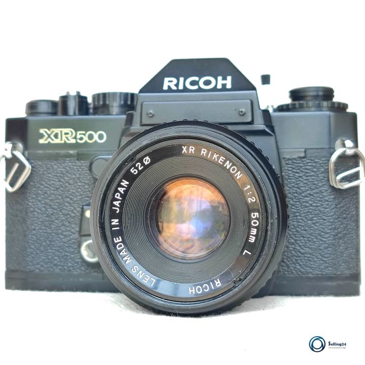 กล้องฟิล์ม SLR ยี่ห้อ Ricoh XR500 พร้อมเลนส์ Ricoh XR rikenon 50mm f2L ...