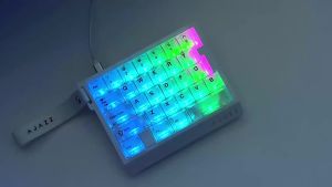 AJAZZ 29-Keys OneHanded Gaming Wired Keyboard RGB Backlit Mechanical Hot-Swappable Hifi Compact Esports Keyboard For PC Computer
