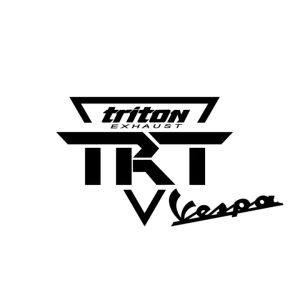 Knalpot Vespa Matic Vespa Sprint Iget 150 dan 125 Vespa Primavera 3v dan 2v Original Triton Suara Bas Adem Ujung Karbon