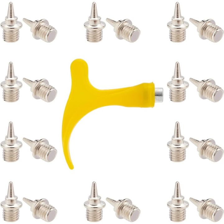 Track Shoe Accessories 50-Pack Track Spikes - 1/2 Inch Steel Pyramid ...