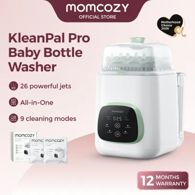 Momcozy KleanPal Pro Baby Bottle Washer Sterilizer & Dryer - All-in-One Cleaning Machine for Bottles Pump Parts & Baby Essentials - Time-Saving & Effortless Care