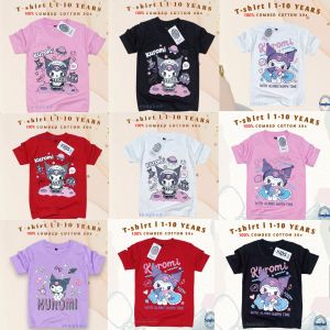 Atasan Baju Anak Kaos Kuromi Cinnamorolls Anak Perempuan usia 1-10thn Bahan Katun Combed 30s