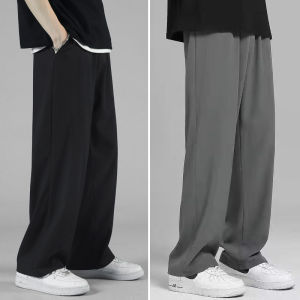 Ice Silk Quick Dry Straight Leg Casual Pants Men Summer Lightweight Comfortable Breathable Sports Trousers for Working out