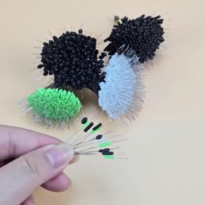 MNFT 300 Chiếc Dây Câu Cá Bằng Silicon Phao Chặn Hạt Đậu Không Gian Hình Trụ Hình Bầu Dục Chặn Phao Bobber Gear Để Câu Cá