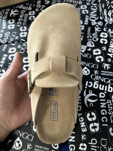 Full Leather Boken Womens Shoes Cowhide Cork Sandals Versatile Casual Outdoor Deodorizing Filter Toe Cap Slipper