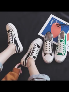 Fashion Women Sneakers Casual Female Shoe Outdoor Sport Shoes Kasut Sukan Wanita Kanvas Perempuan Sneaker