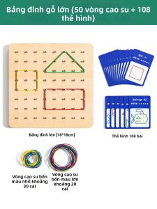 XIAOWANDOU | Bảng Hình Học Montessori cho Mầm Non và Lớp 1-2
